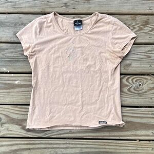 Vintage baby phat shirt woman’s tan rhinestone cat y2k.